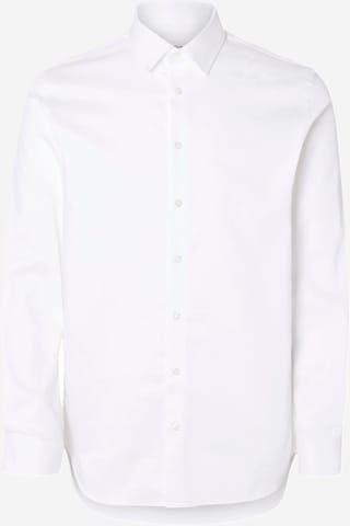 SELECTED Slim fit Koszula '16092939' w kolorze biały: przód