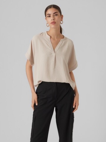 VERO MODA Blouse 'INGE' in Grijs: voorkant