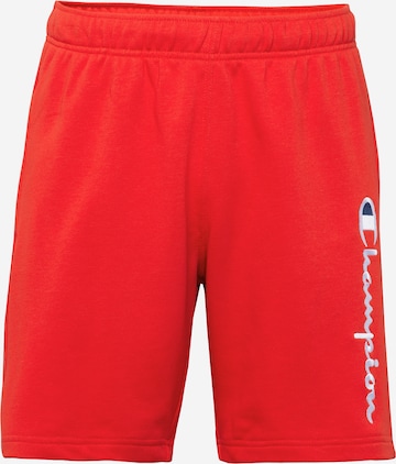 Champion Authentic Athletic Apparel Regular Broek in Rood: voorkant