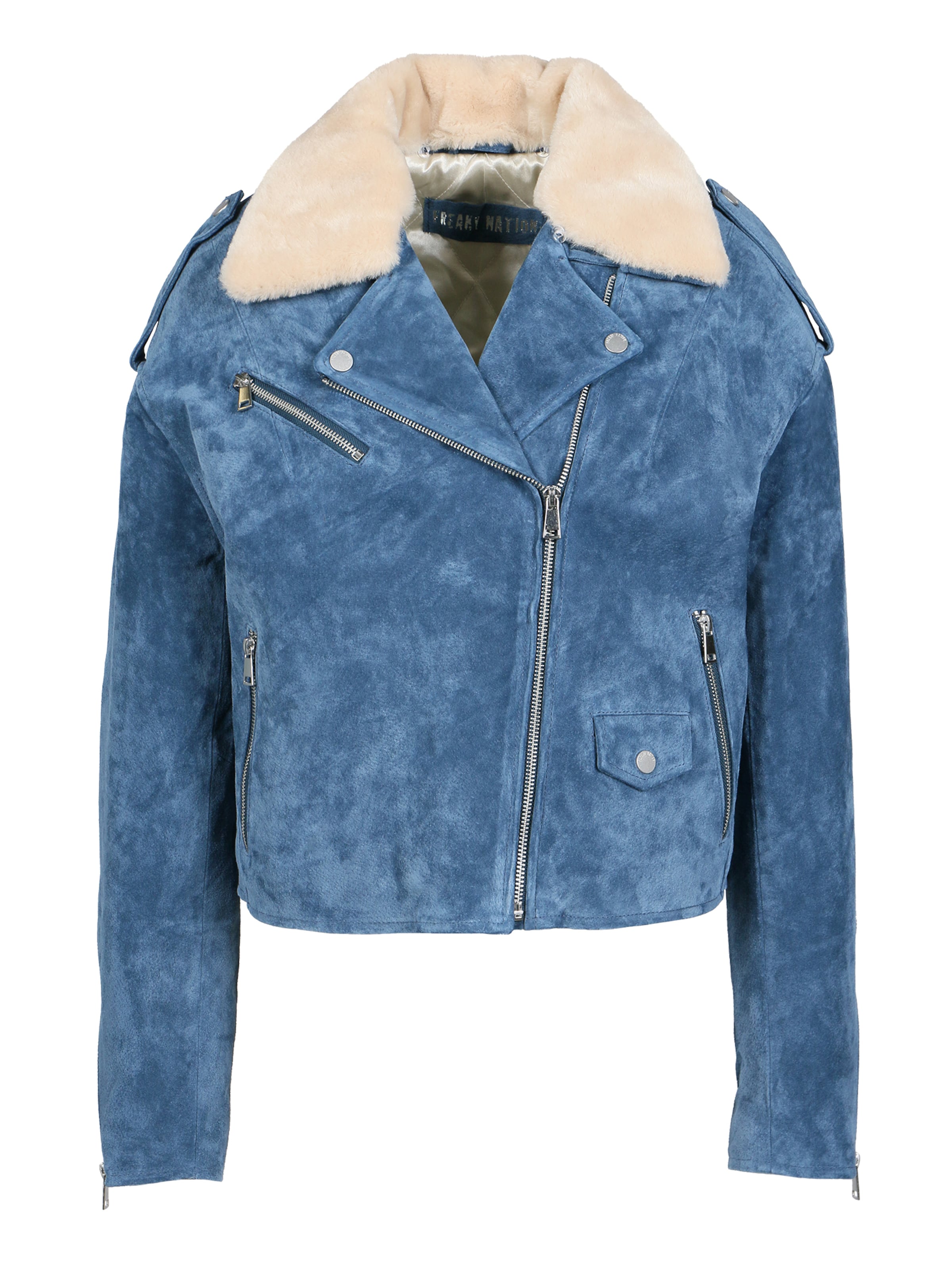 FREAKY NATION Kevad-sügisjope, värv sinine: eest vaates