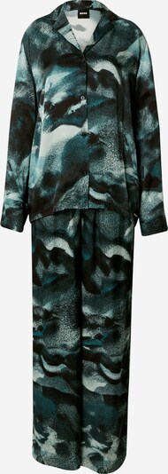 BOSS Pyjama 'SEASONAL' en jade / vert foncé / blanc, Vue avec produit