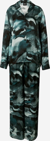 BOSS Black Pyžamo 'SEASONAL' – zelená: přední strana