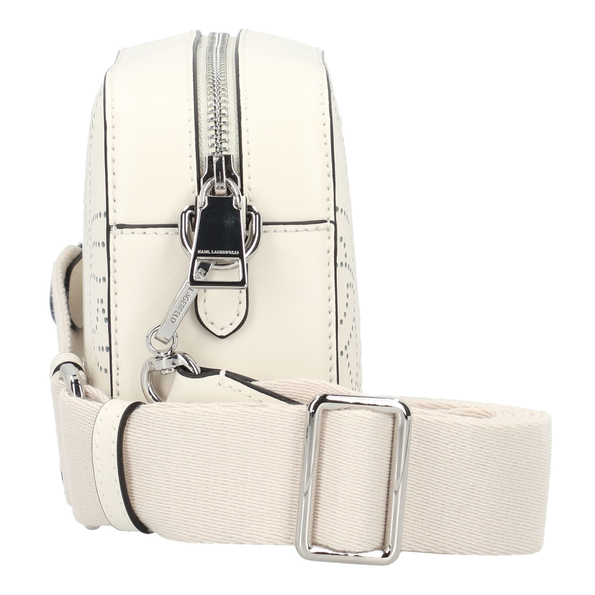 Borsa a tracolla 'Ikon' di Karl Lagerfeld in bianco