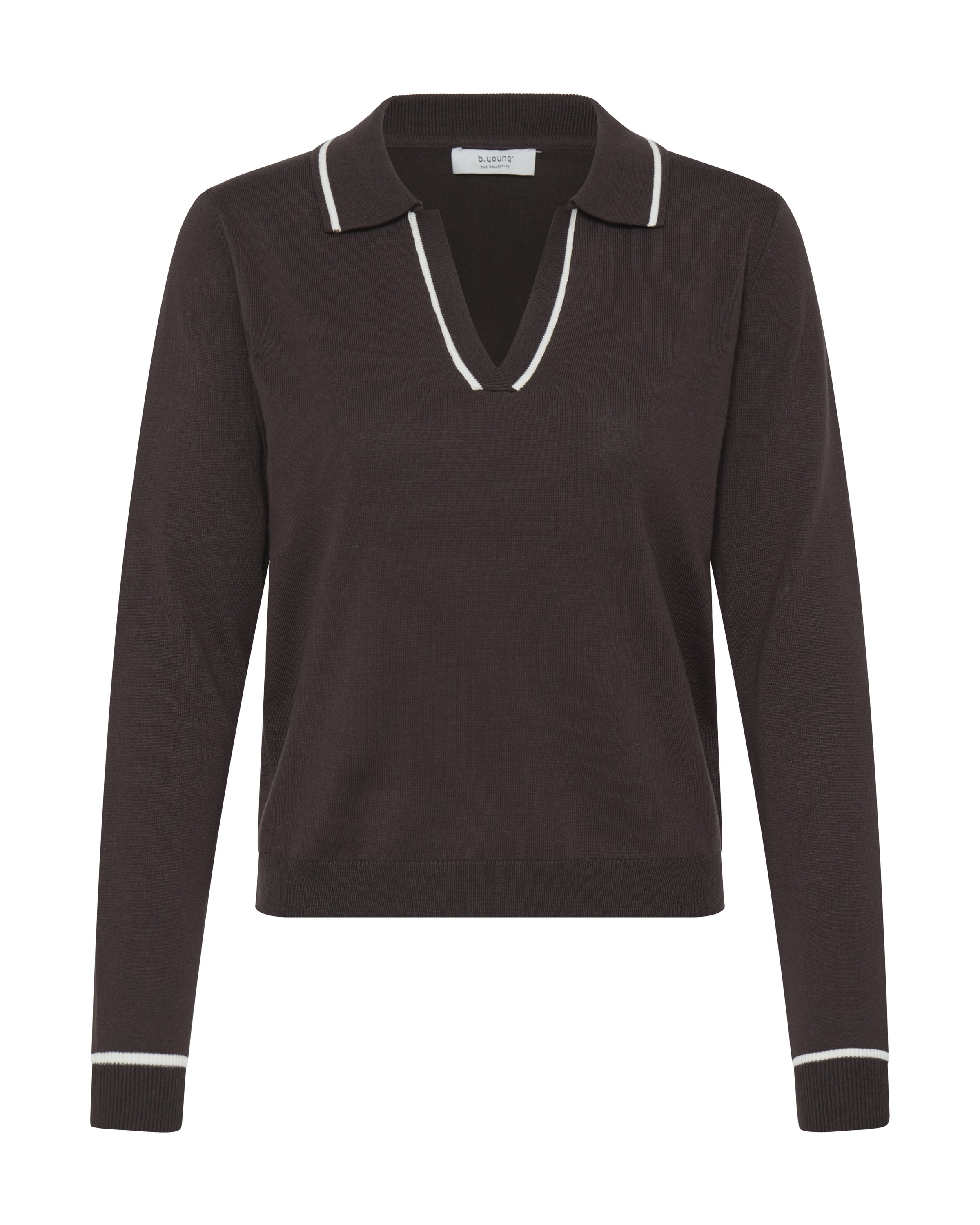 T-shirt b.young en marron : devant