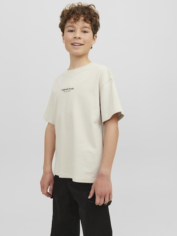 JACK & JONES MINI Shirt 'JORVesterbro' in Beige: voorkant
