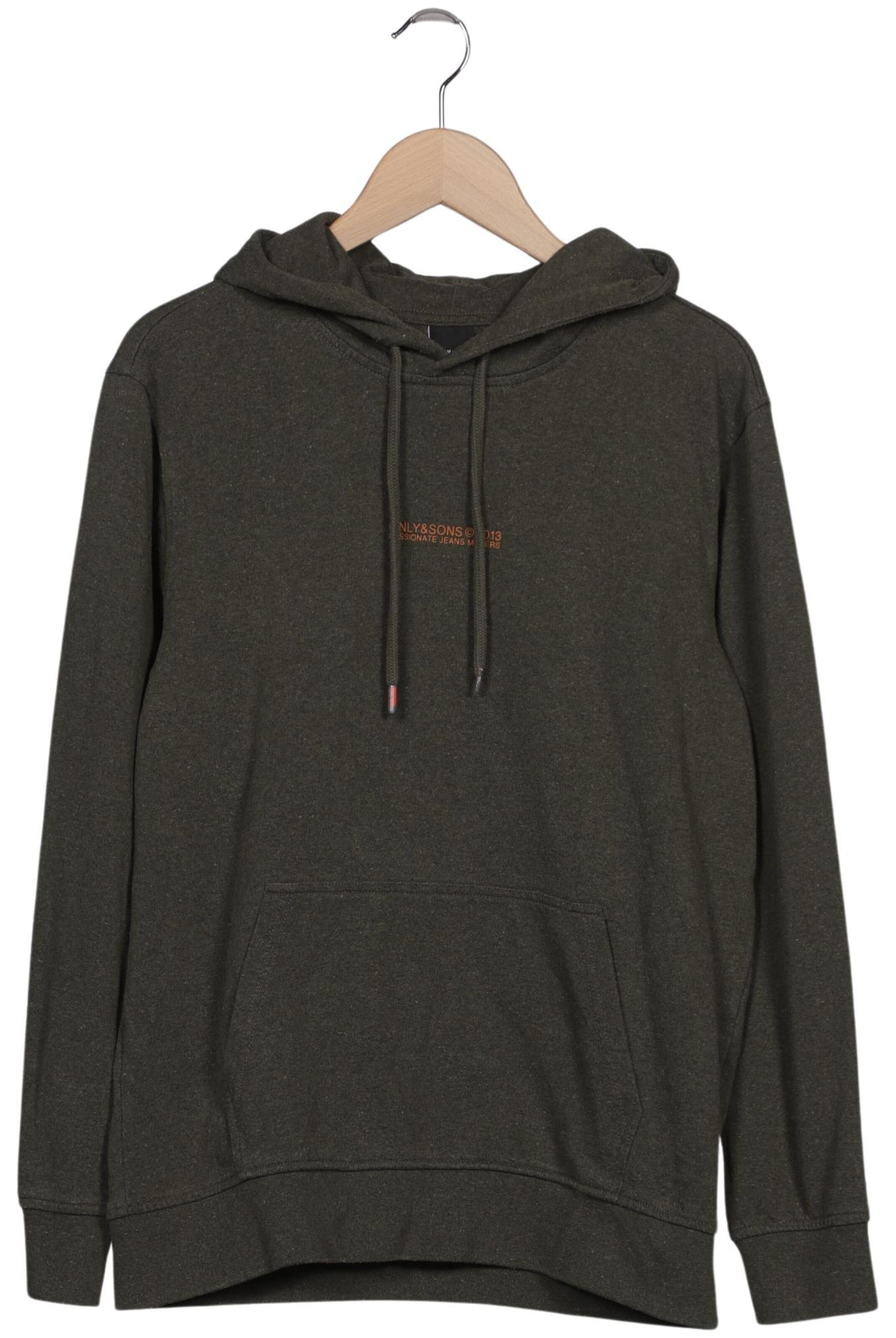 Only & Sons Kapuzenpullover M in Grün: Vorderseite