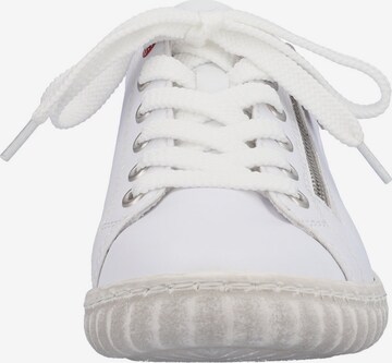 Rieker Обувки с връзки в бяло