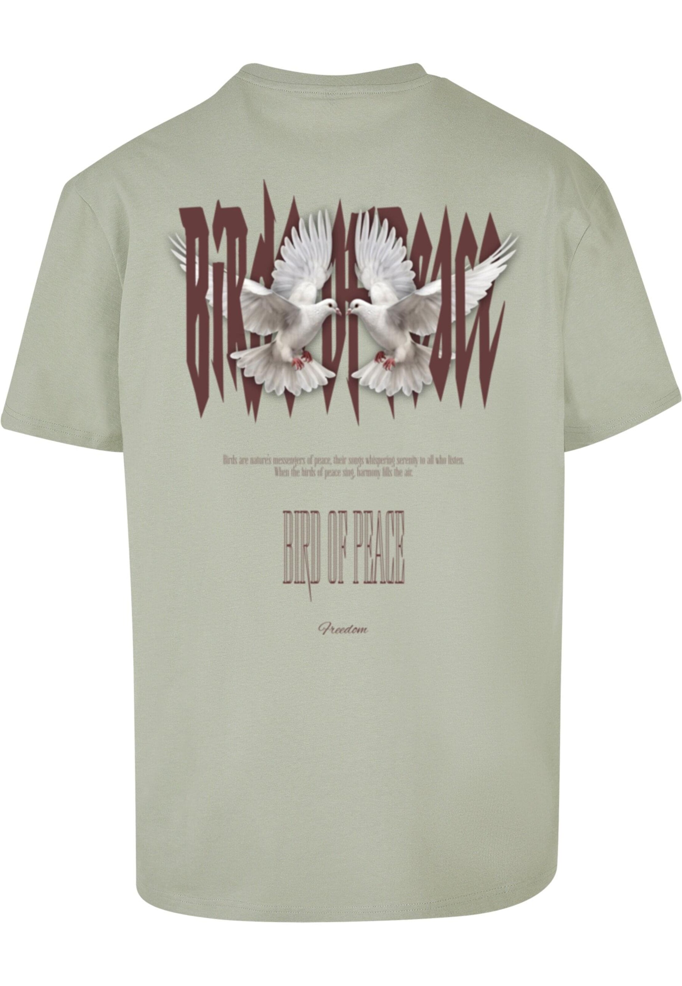 Merchcode Shirt 'Birds Of Peace 2' in Groen