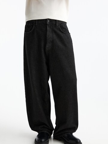 Regular Jean Pull&Bear en noir : devant