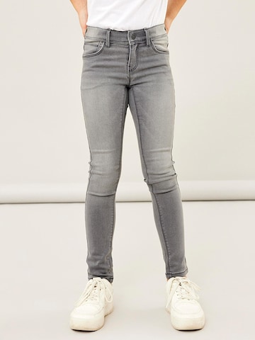 NAME IT Skinny Jeans 'Polly' in Grau: predná strana