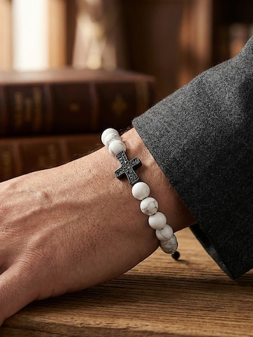 UNIQAL Armband 'HOWLITH ZIRKONIA KREUZ' in Wit