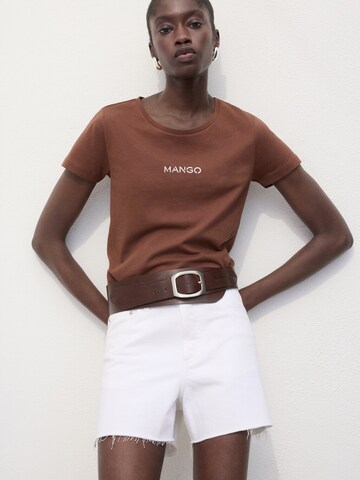 MANGO T-Shirt in Braun: Vorderseite