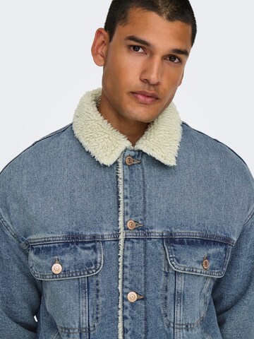 Only & Sons Демисезонная куртка 'ONSWILSON' в Синий
