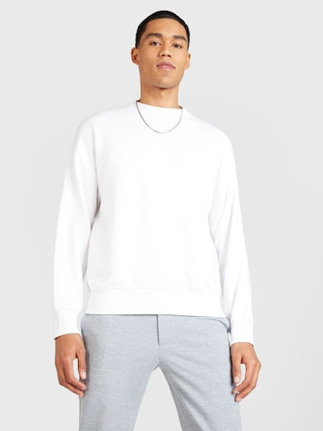 JACK & JONES Sweatshirt 'HARVEY' in White: front