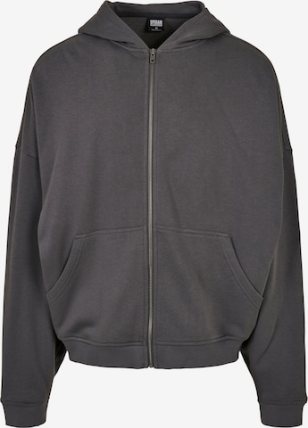 Urban Classics Zip-Up Hoodie in Grey: front