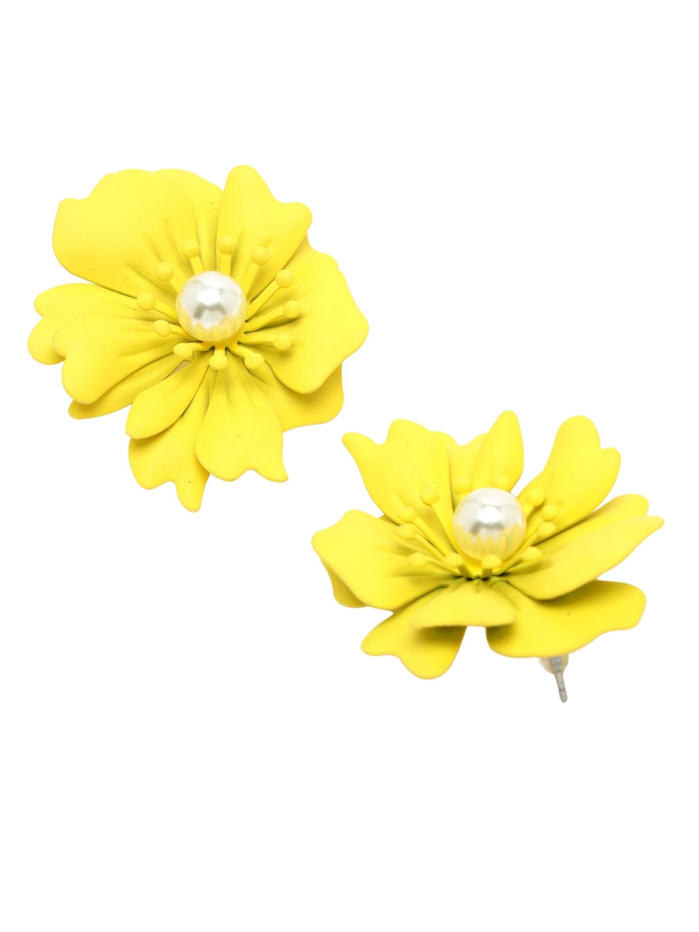 AVANT-GARDE PARIS - Pendientes 'Nicoletaette' en amarillo