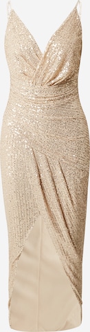 TFNC Společenské šaty 'SABIA' – zlatá: přední strana