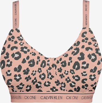 Calvin Klein Underwear Plus BH in Oranje: voorkant