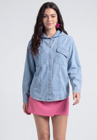 MYMO Between-Season Jacket in Blue: front