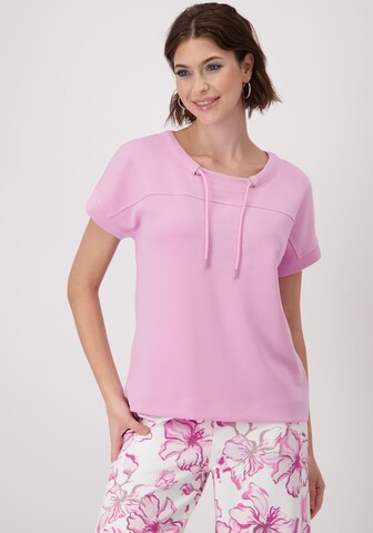 monari Sweatshirt in Roze: voorkant
