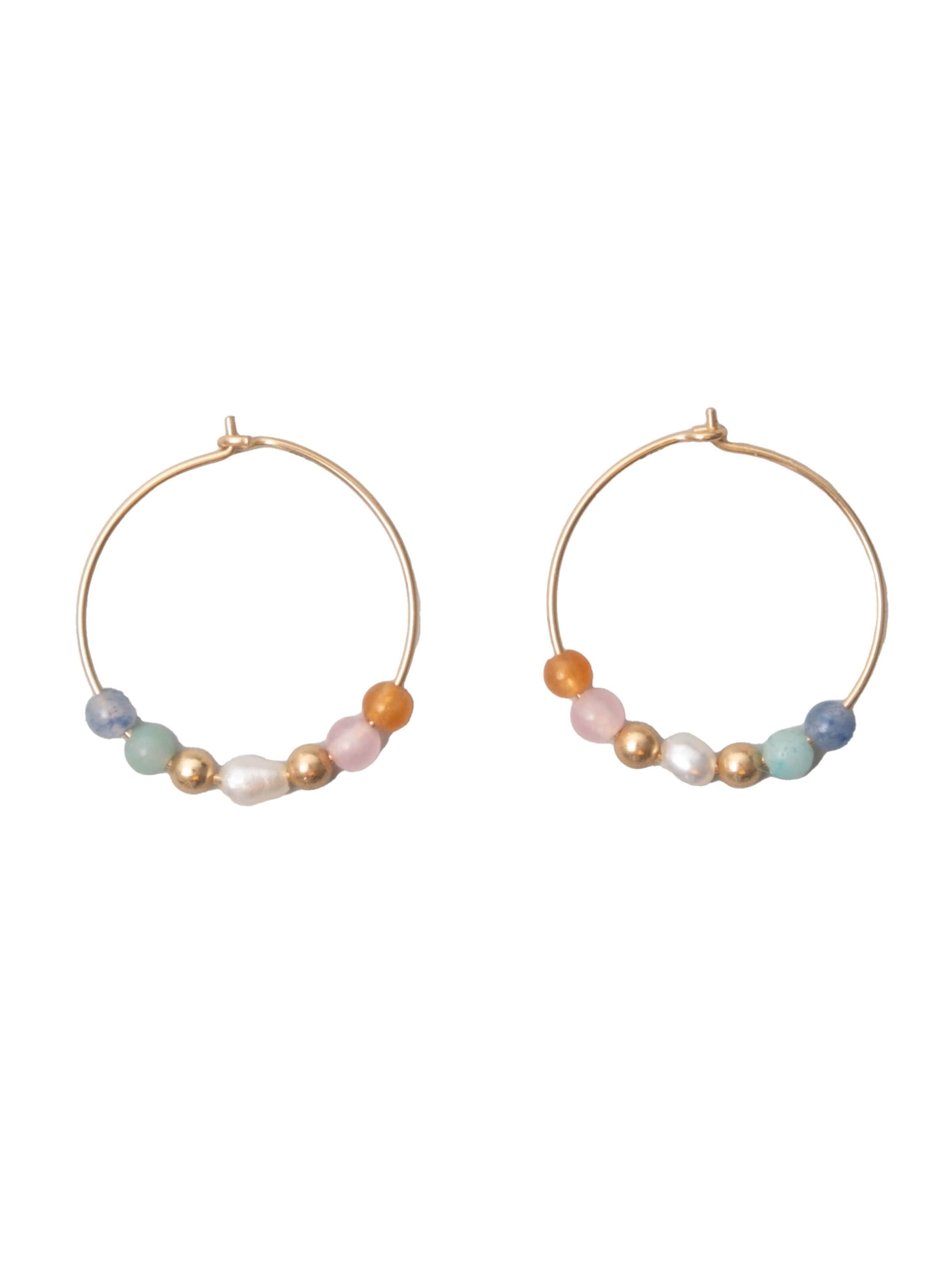 fejn Earrings in Gold: front