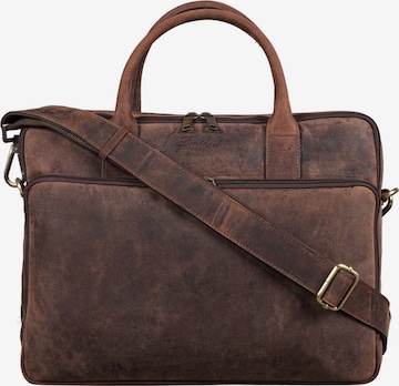 Benthill Laptoptasche in Braun: Vorderseite