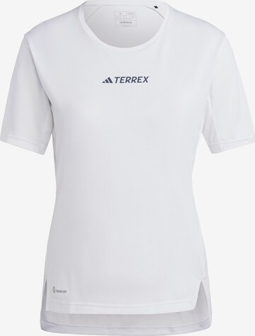 ADIDAS TERREX Performance Shirt 'Multi' in White: front