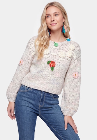 IZIA Sweater in Beige: front