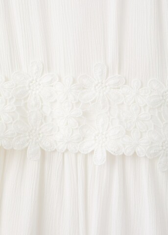 MANGO KIDS Dungarees 'Leonor' in White