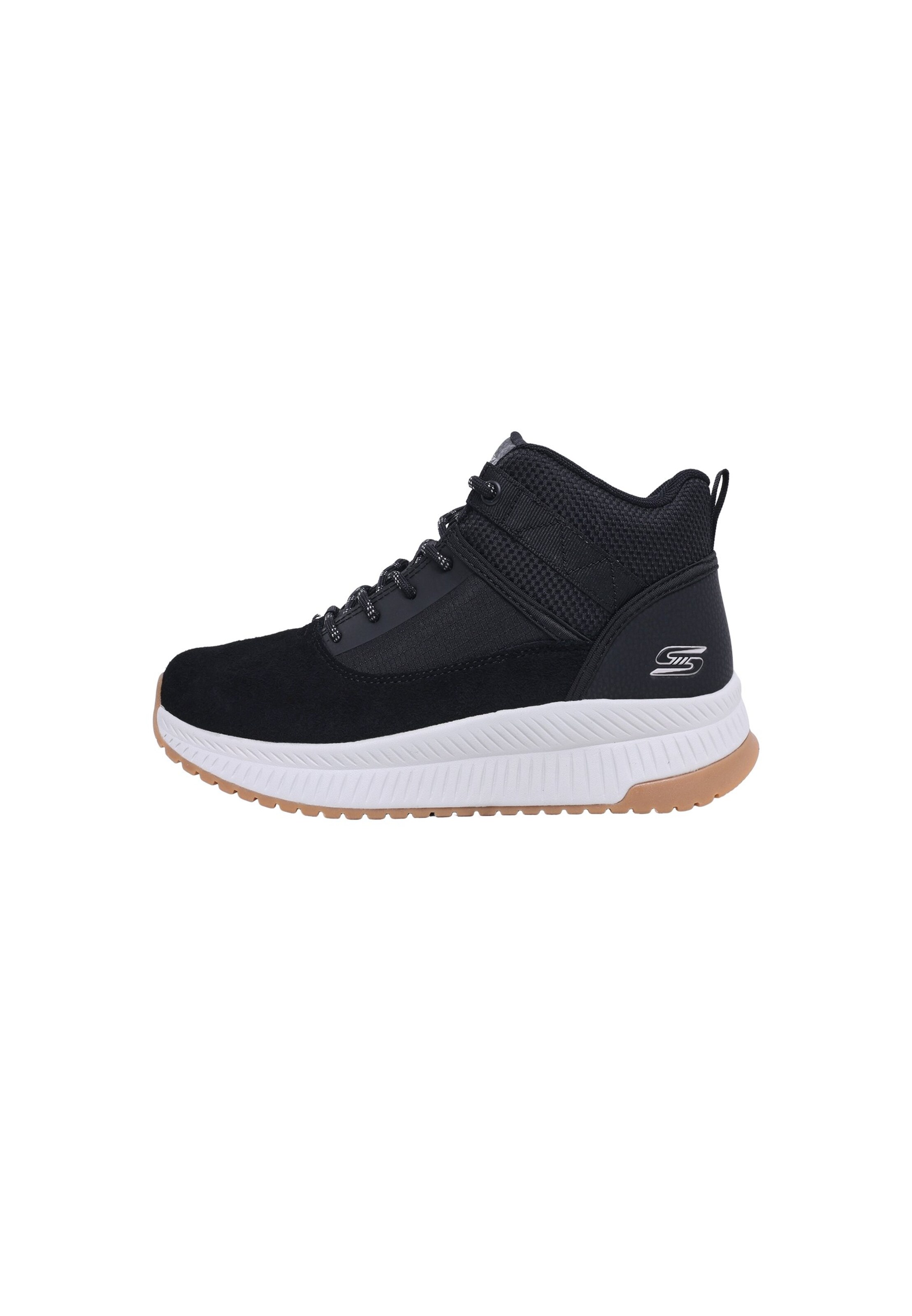 SKECHERS Šněrovací boty 'BOBS SQUAD 4 - URBAN RIDGE' – černá: přední strana
