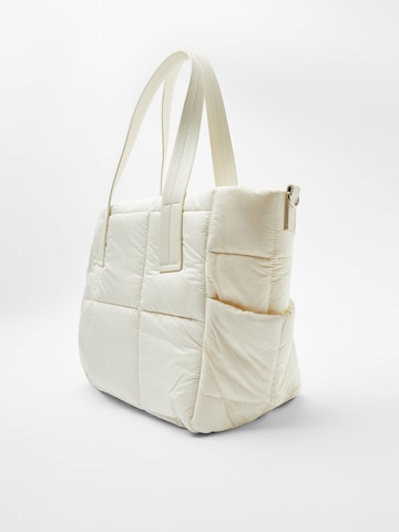 Bershka Shopper in Beige