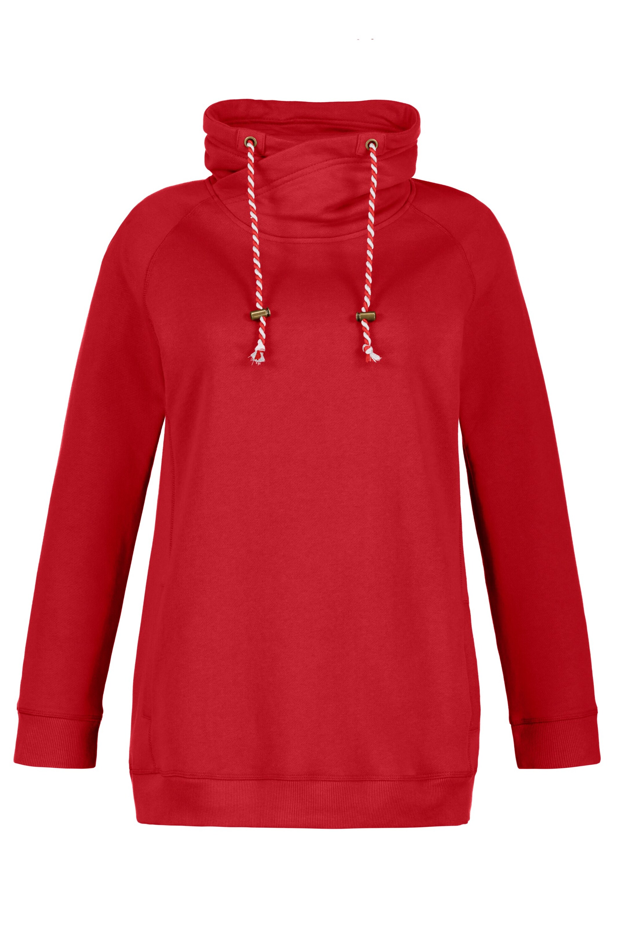 Ulla Popken Sweatshirt in Rot: Vorderseite