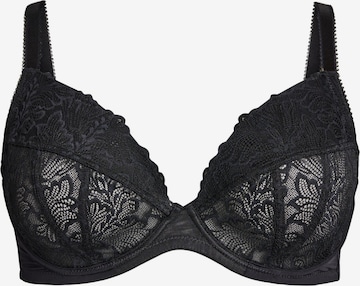 Sutien de tricou Sutien 'Viola' de la Devoted by Zizzi pe negru: față