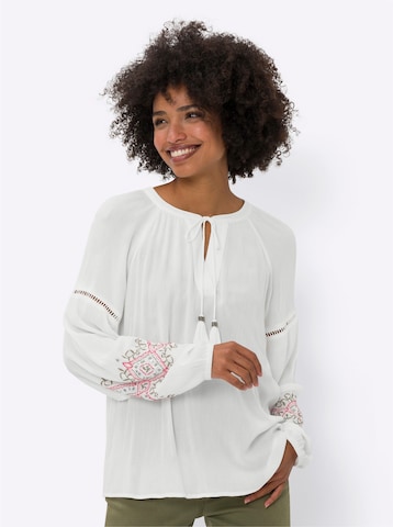heine Blouse in Beige: voorkant