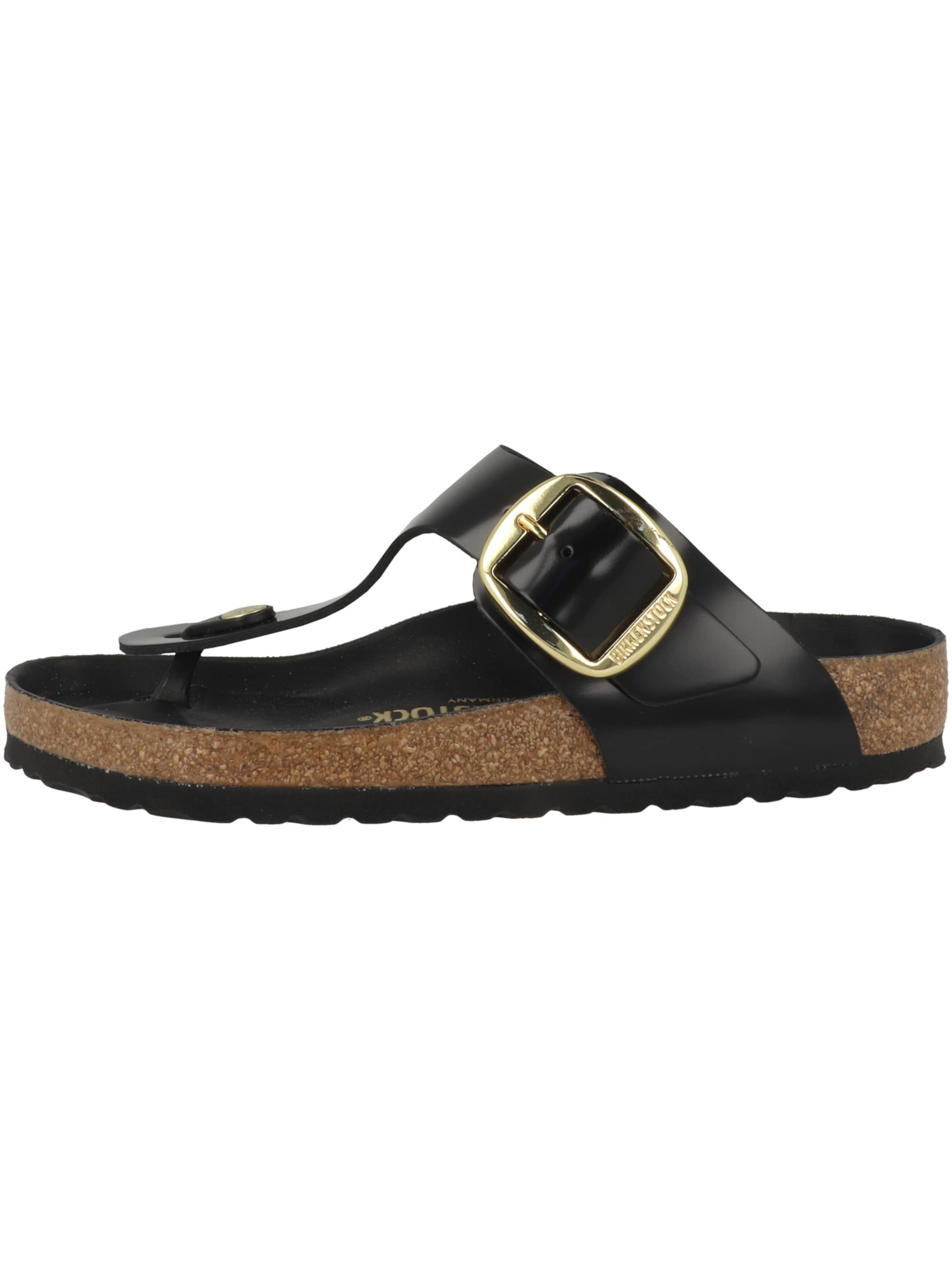 Infradito 'Gizeh' di BIRKENSTOCK in nero: frontale