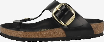 juoda BIRKENSTOCK Šlepetės per pirštą 'Gizeh': priekis