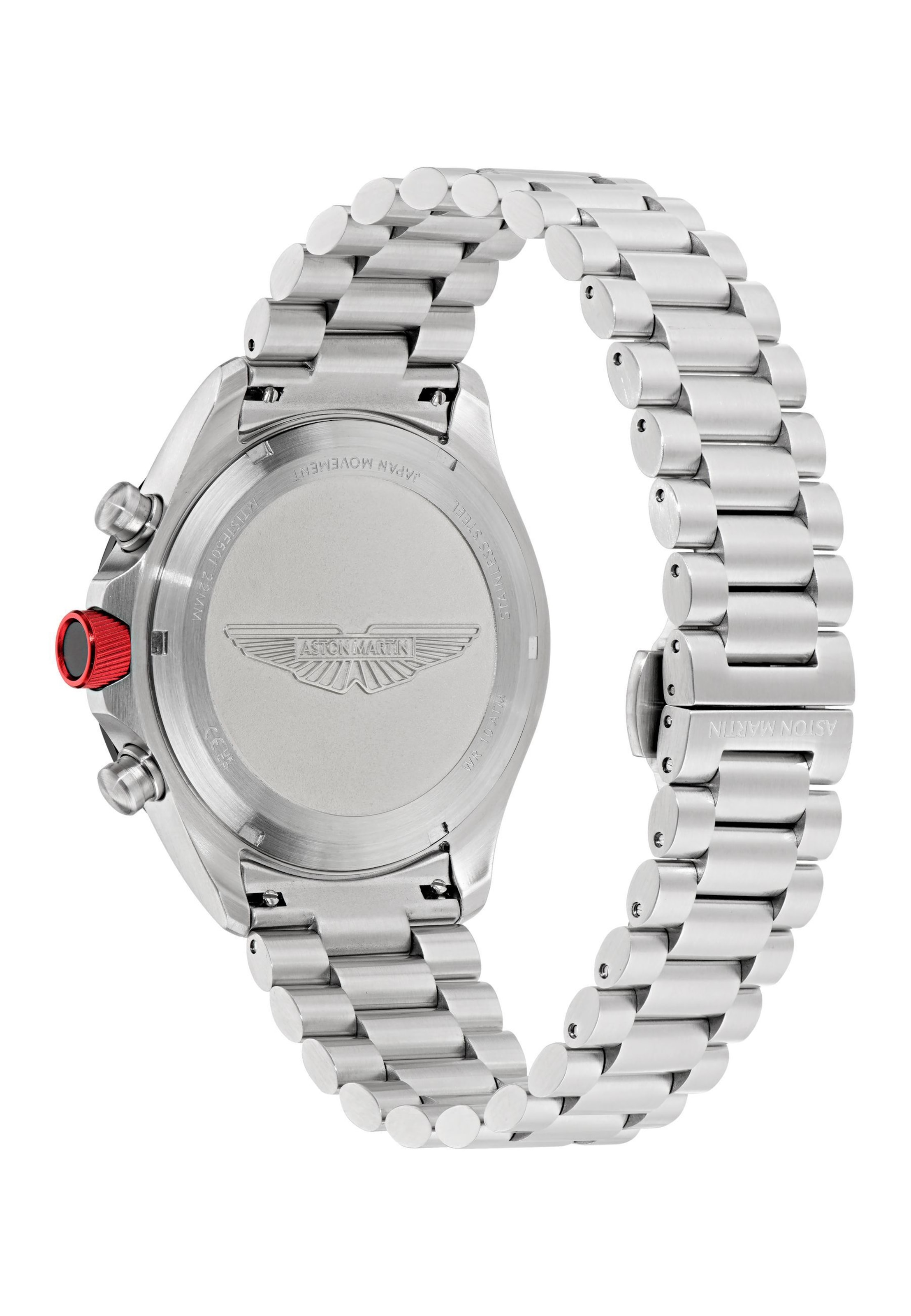 Aston Martin Analoguhr 'SPT' in Silber