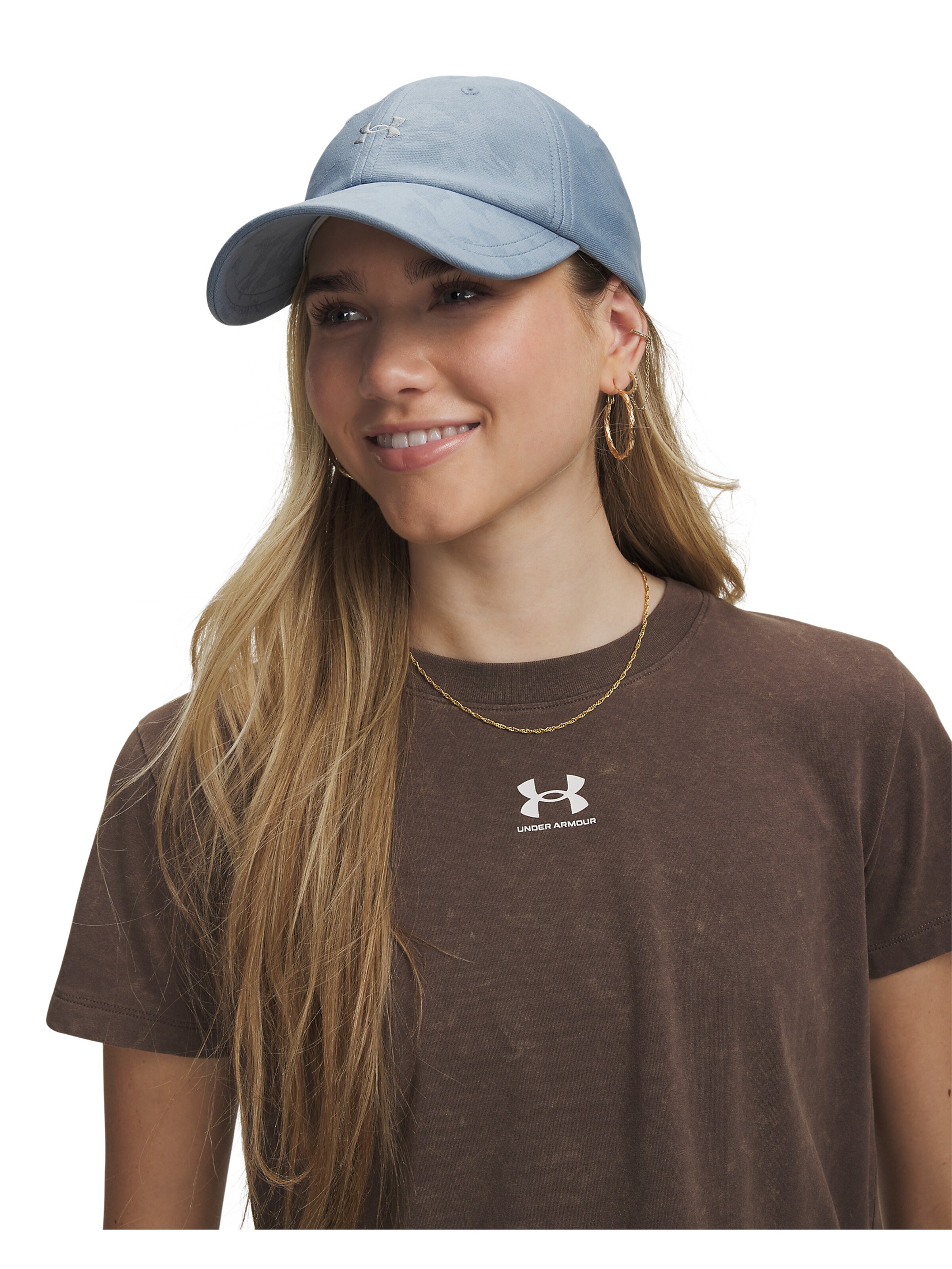 UNDER ARMOUR Sportcap 'Blitzing Low' in Blau: Vorderseite