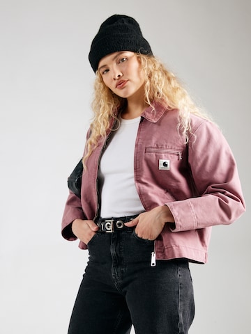 Carhartt WIP Between-season jacket 'Detroit' in Pink: front