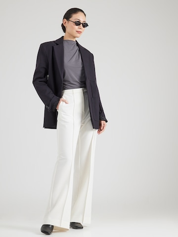 Copenhagen Studios Široke hlačnice Hlače na rob | bež barva