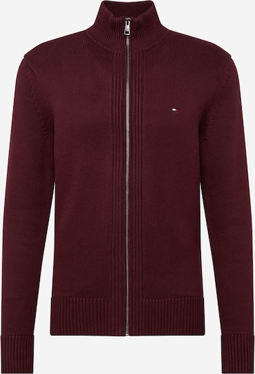 TOMMY HILFIGER Strickjacke in burgunder, Produktansicht