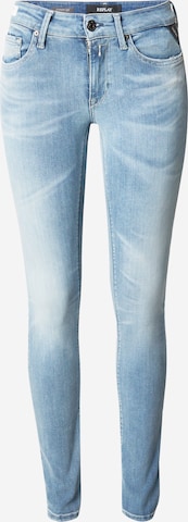 REPLAY Skinny Jeans in Blauw: voorkant
