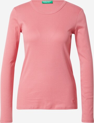 UNITED COLORS OF BENETTON - Camisa em rosa: frente