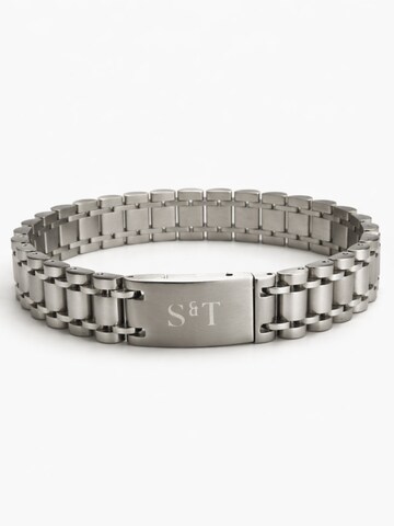 S&T Design Bracelet 'HG-S' in Silver: front