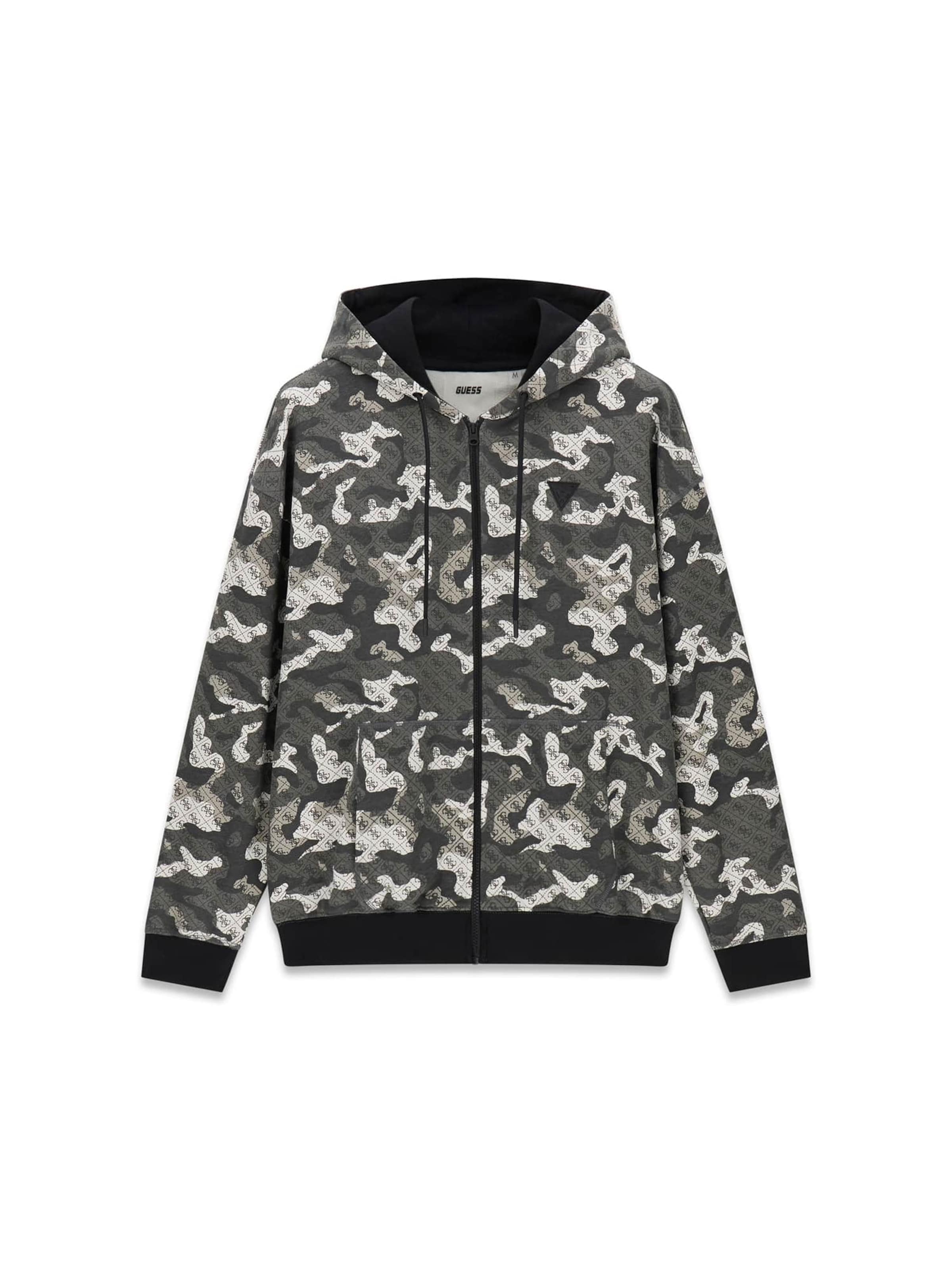 GUESS Sweatjacke in Mischfarben: Vorderseite