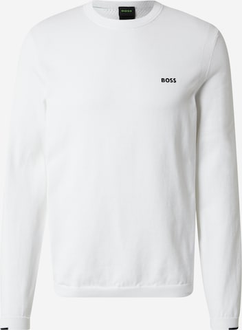 BOSS Tröja 'K_Ever-X' i vit: framsida