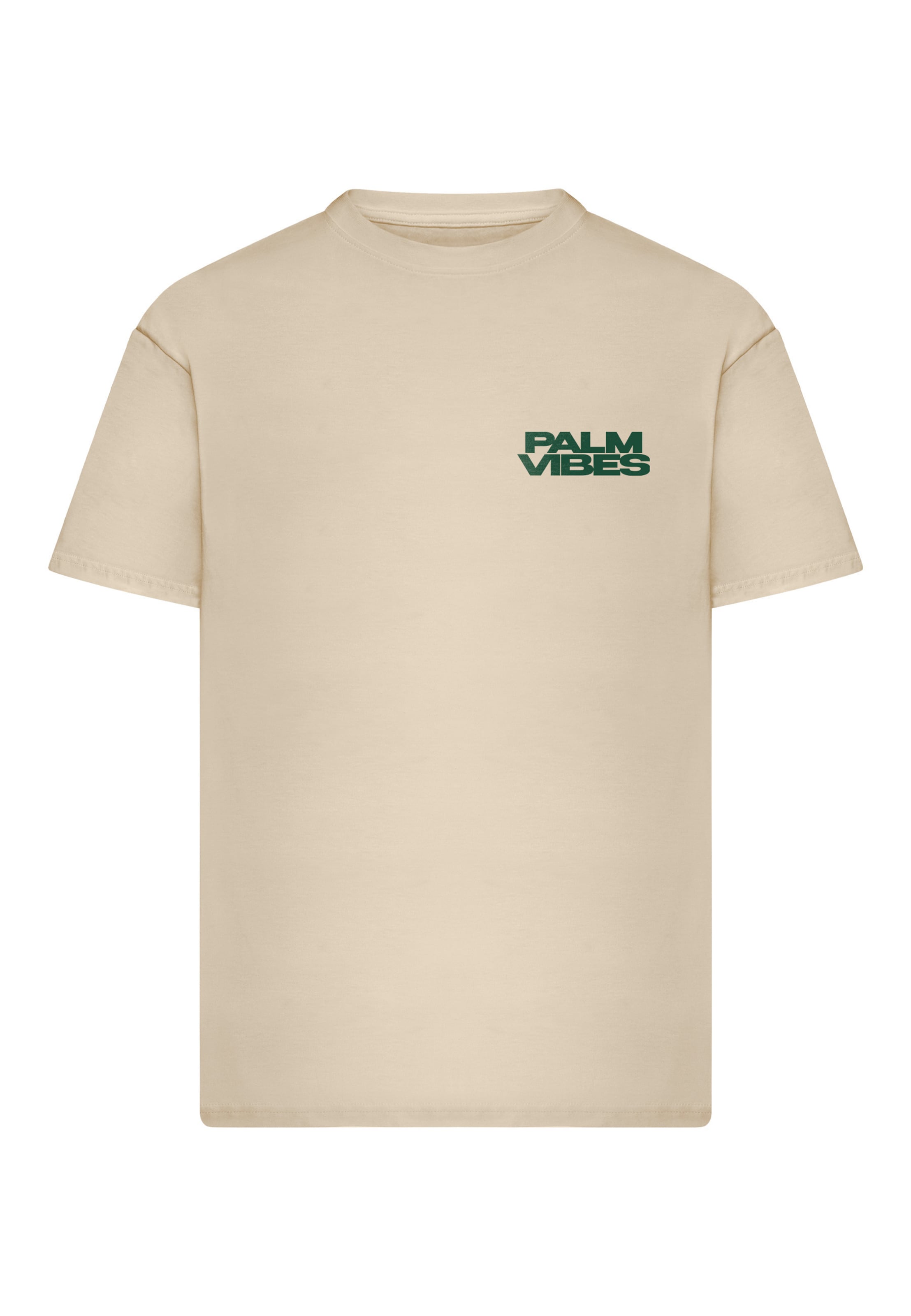 Mister Tee T-Shirt 'Palm Vibes' in Weiß: Vorderseite