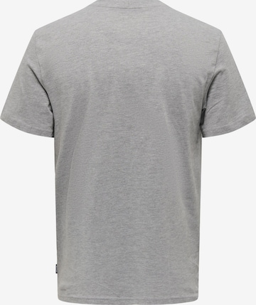 Only & Sons T-Shirt 'Berkeley' in Grau