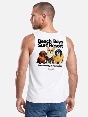 Neverless Shirt 'Beach Dogs' in White