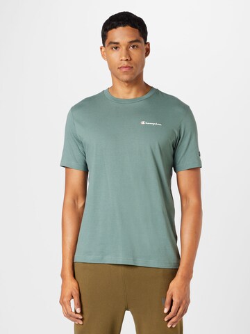 Champion Authentic Athletic Apparel Shirt 'Legacy American Classics' in Groen: voorkant